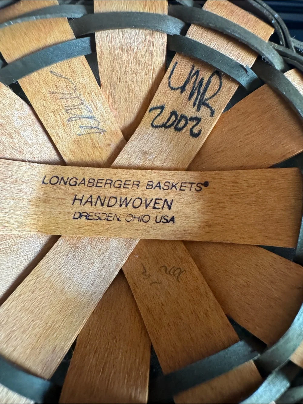 Longaberger lidded woven